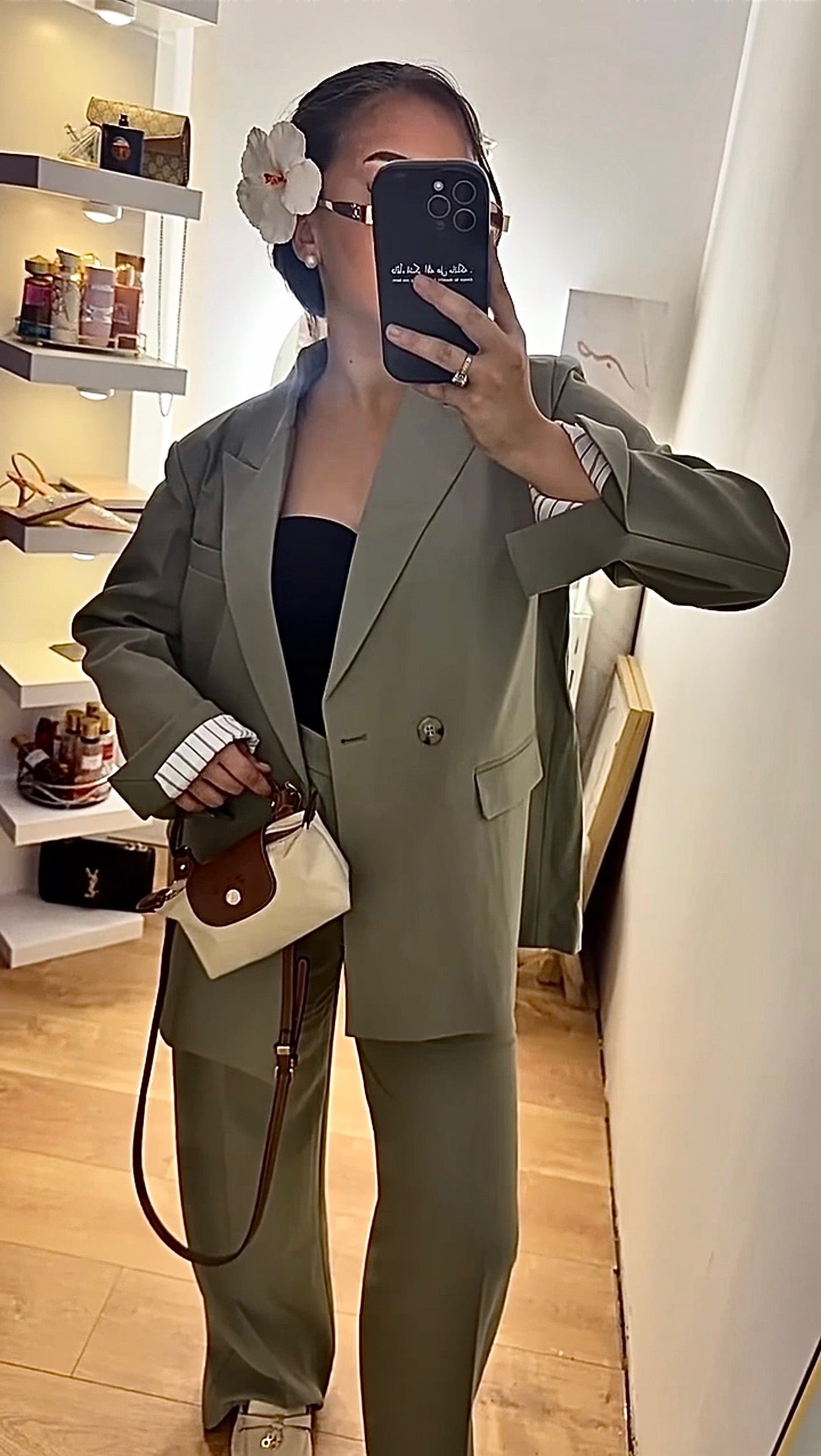 Ensemble Blazer Vert d'Eau