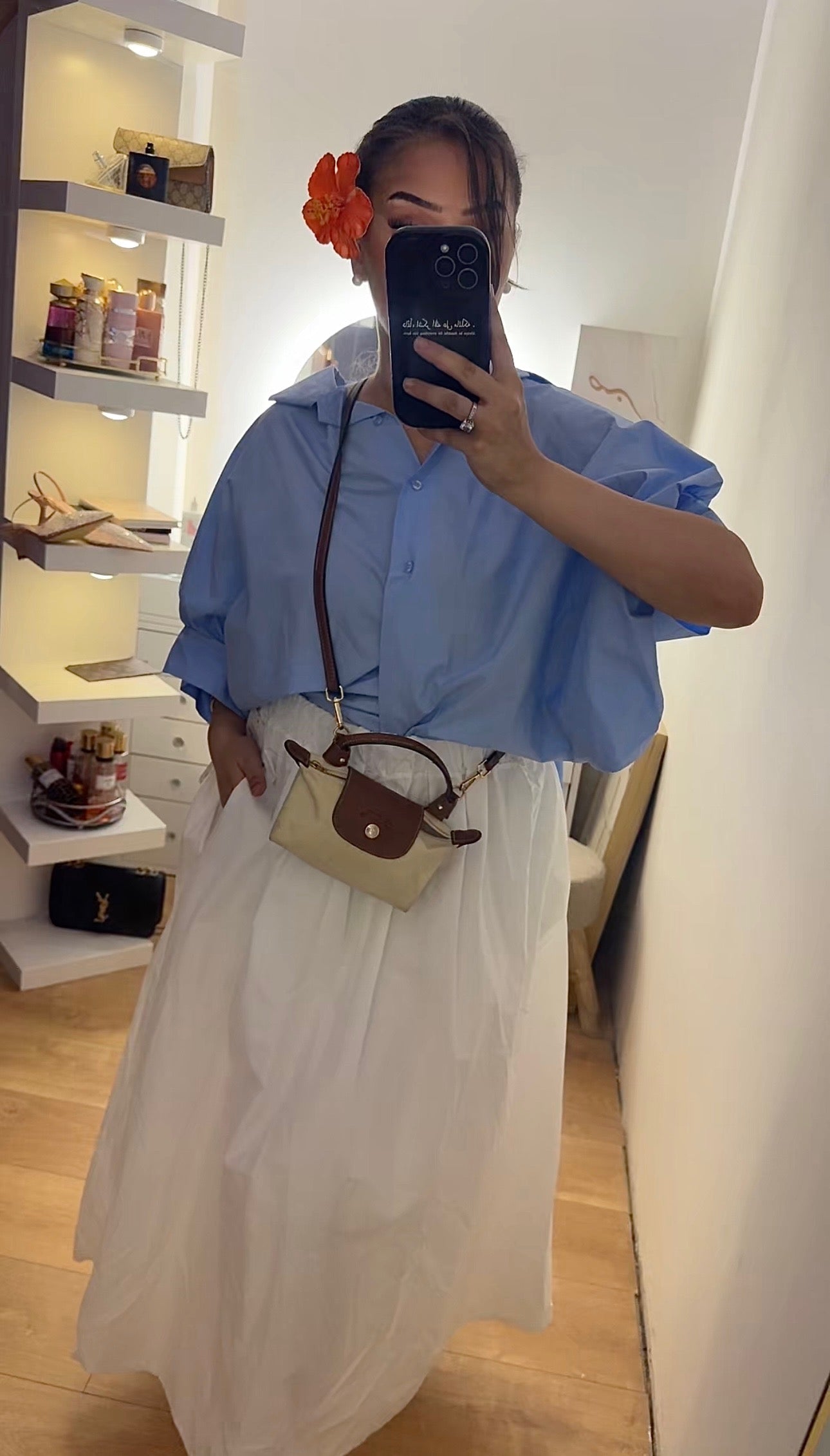Chemise Oversize Bleu