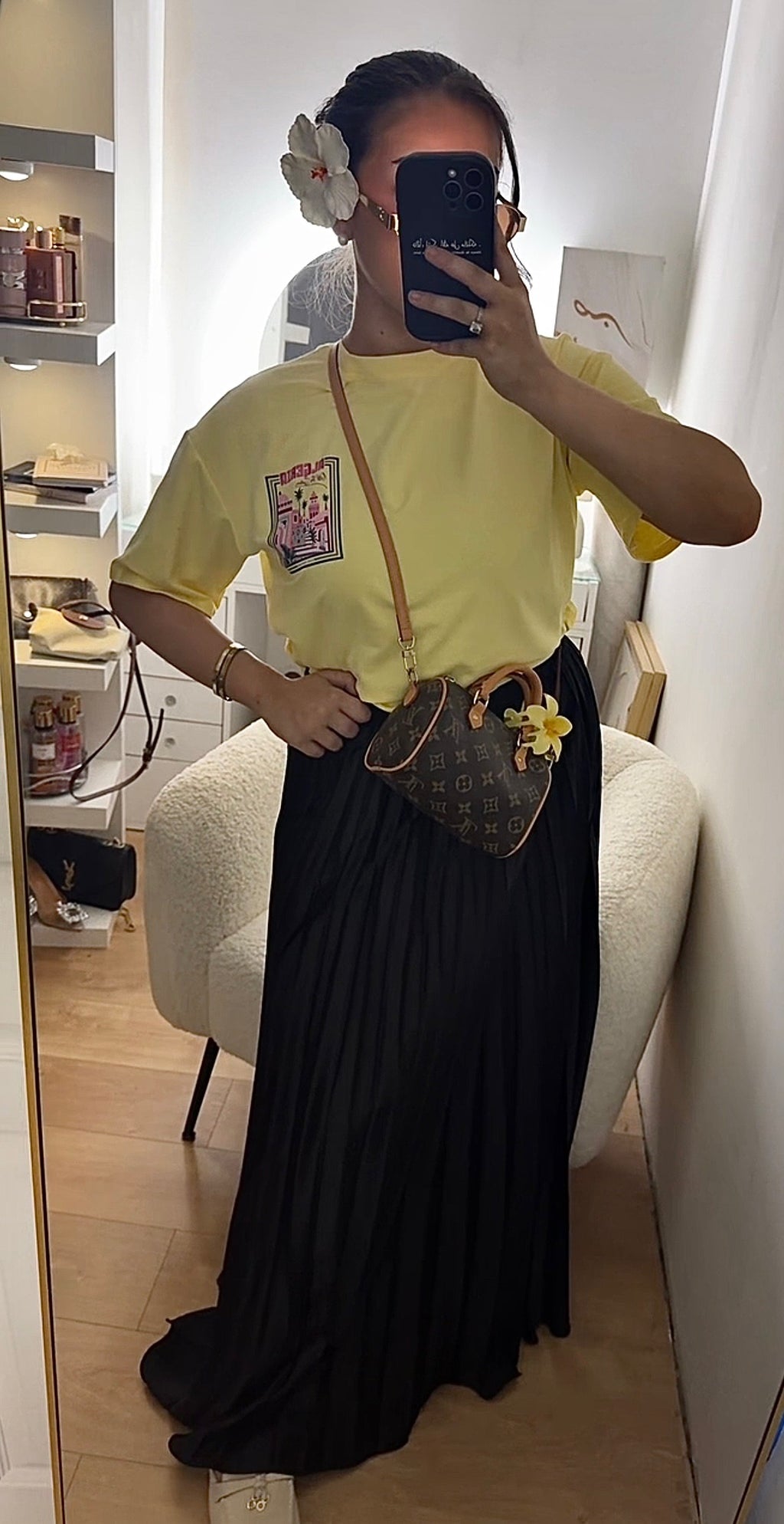 T-Shirt Oversize Tendance Jaune
