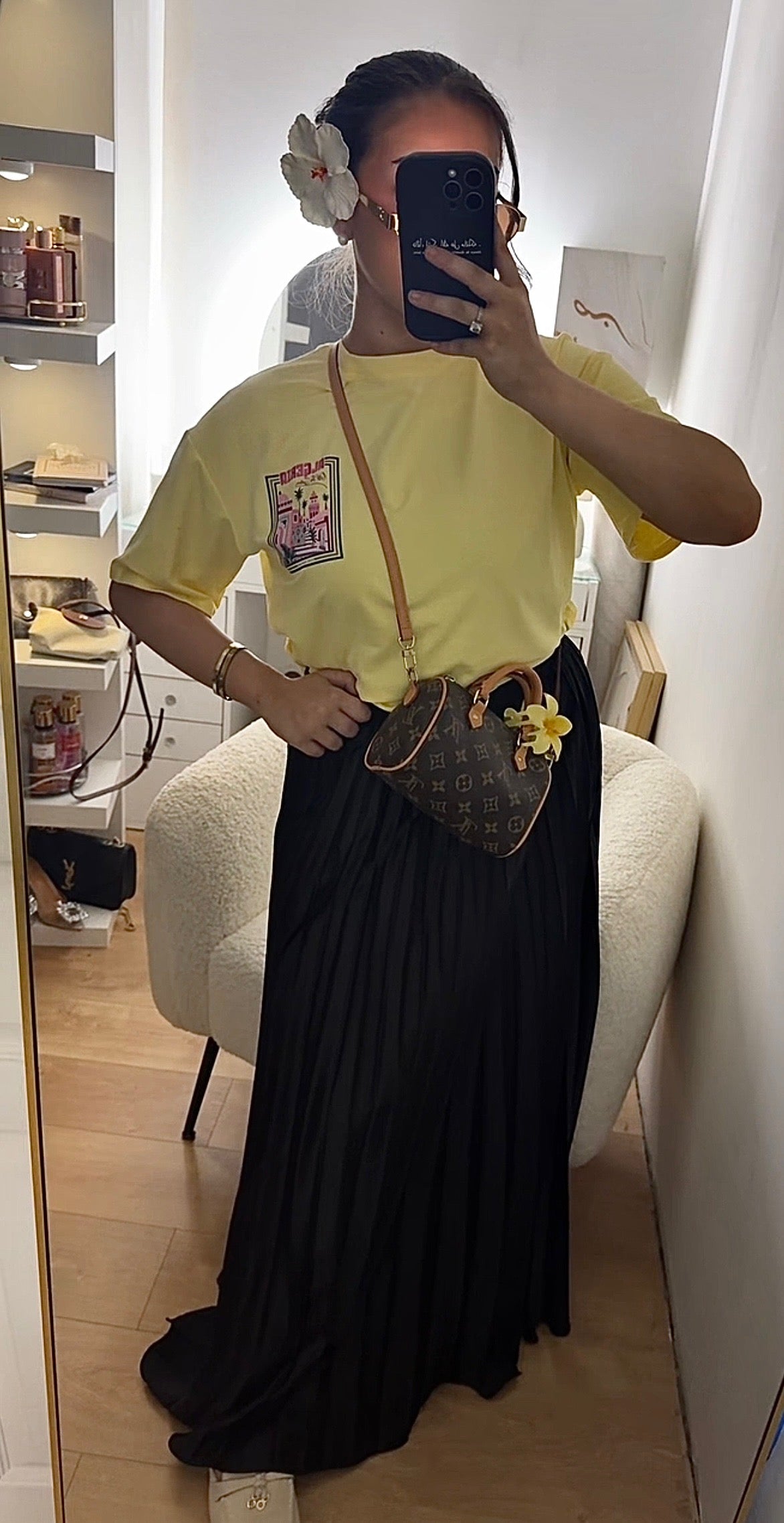 T-Shirt Oversize Tendance Jaune