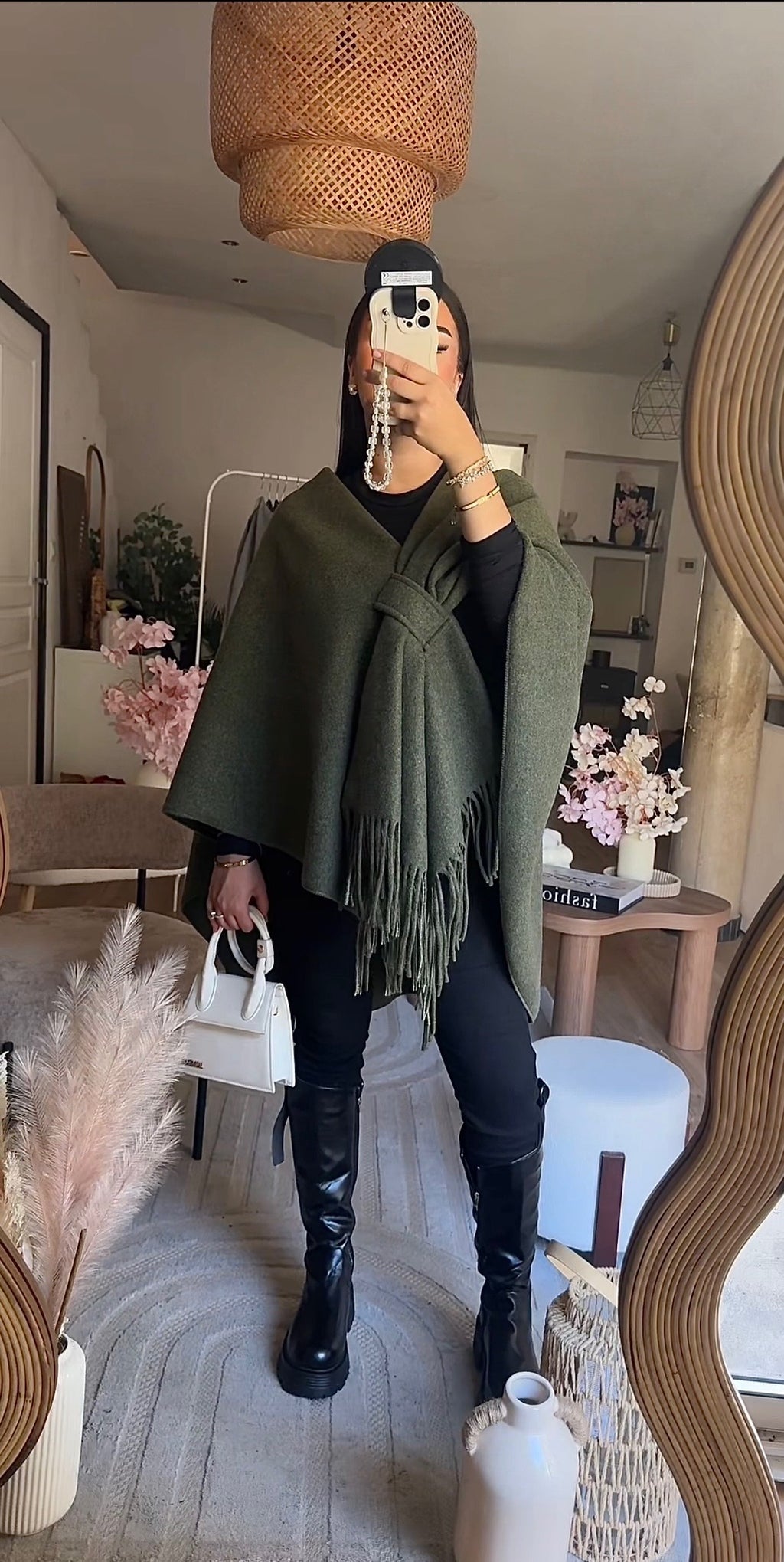 Poncho Noeud à Franges