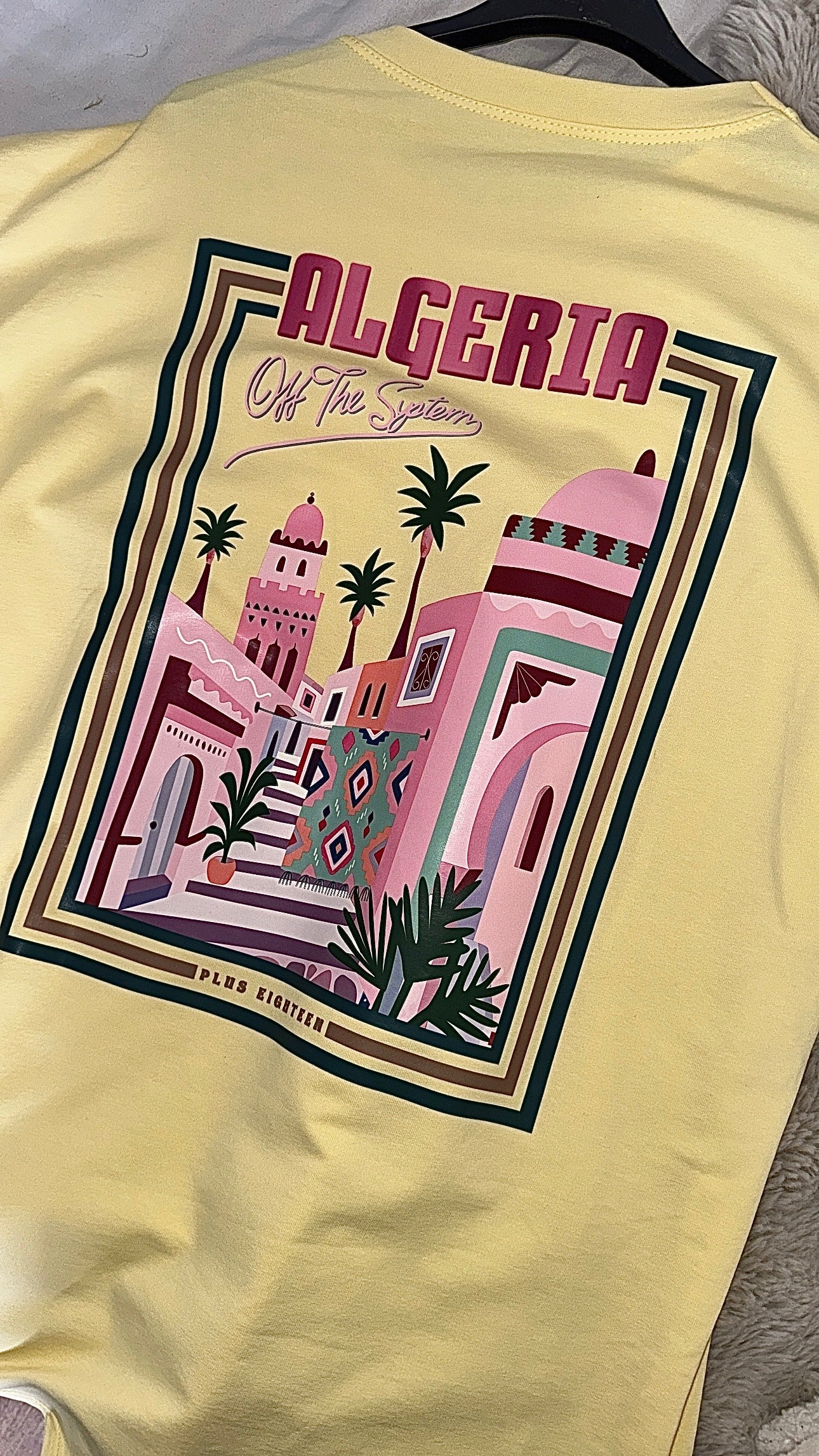 T-Shirt Oversize Tendance Jaune