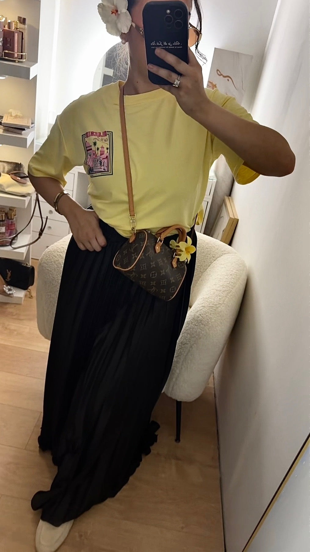 T-Shirt Oversize Tendance Jaune