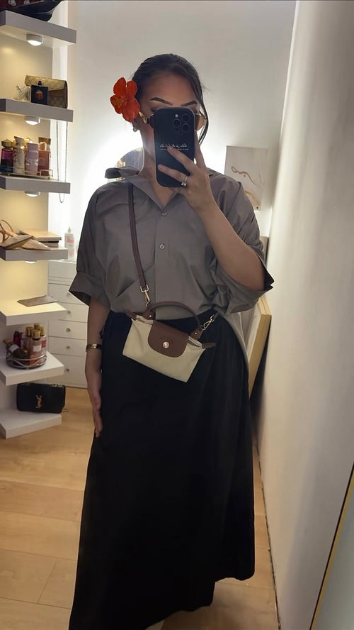 Chemise Oversize Taupe