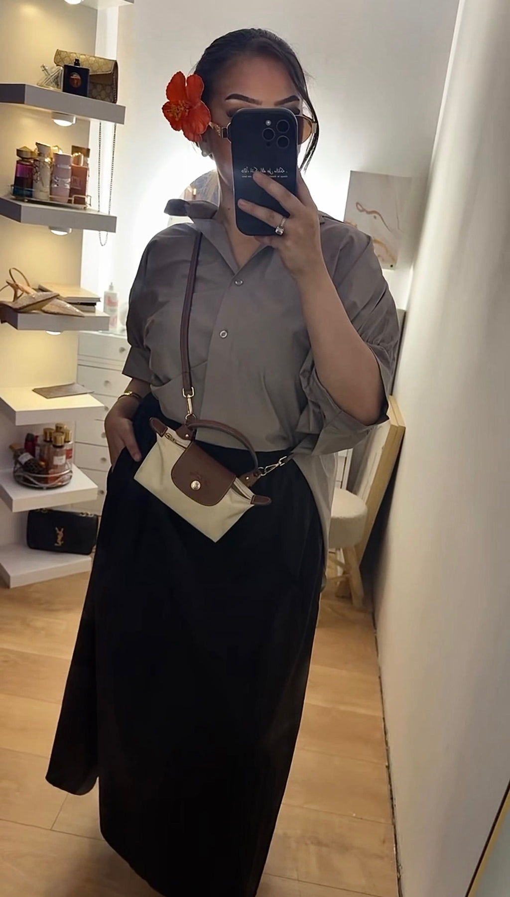 Chemise Oversize Taupe