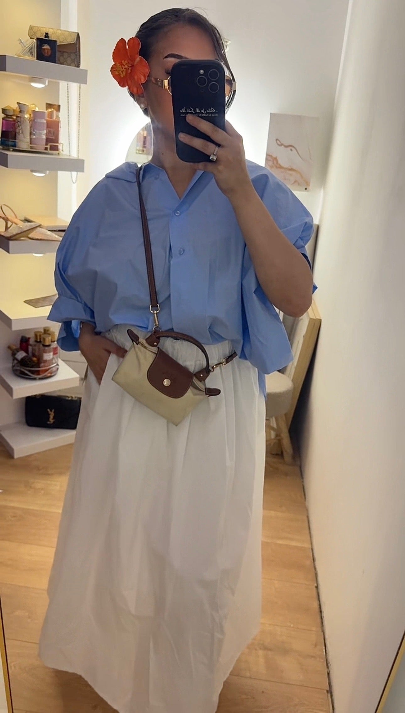 Chemise Oversize Bleu