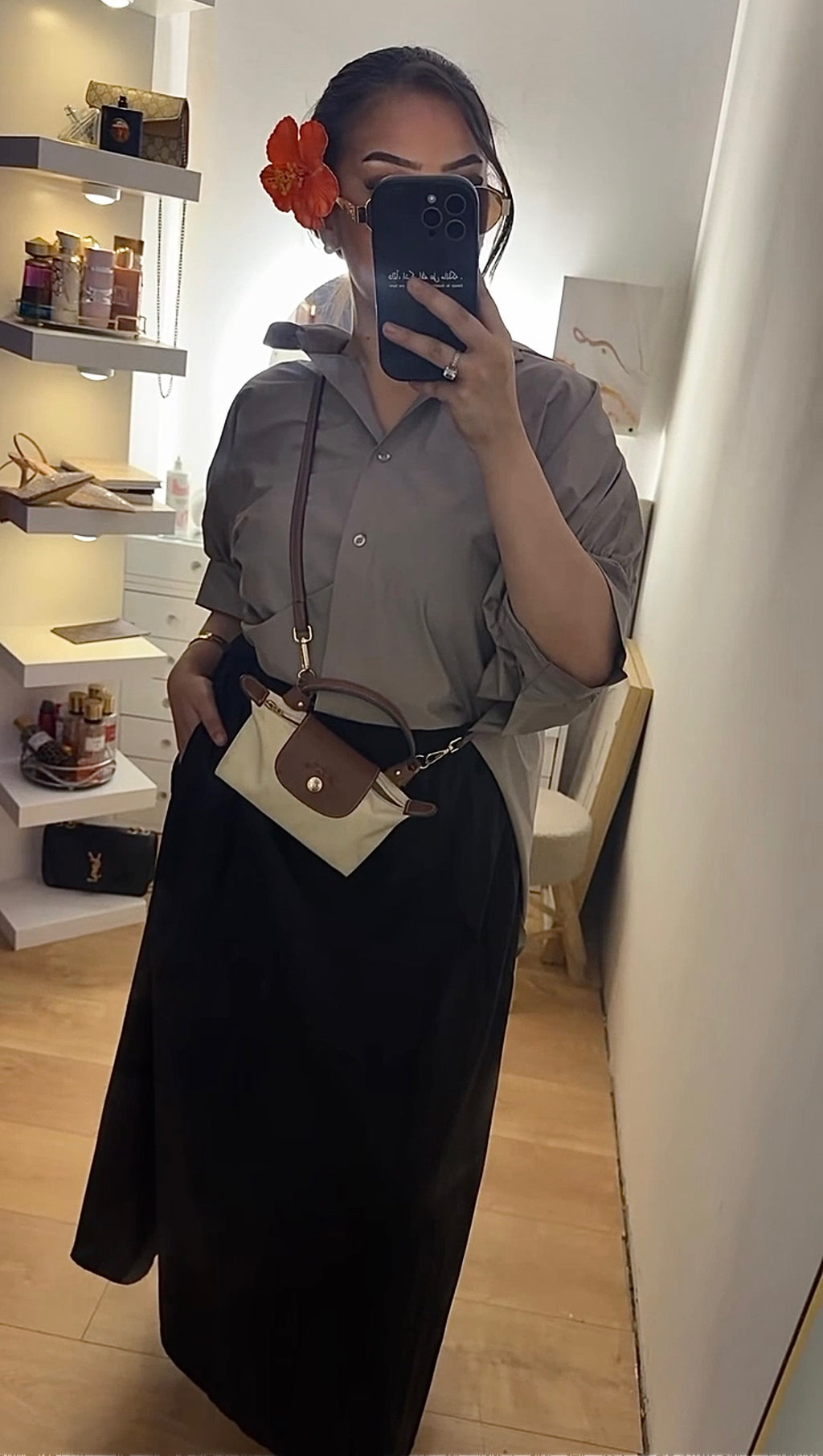 Chemise Oversize Taupe
