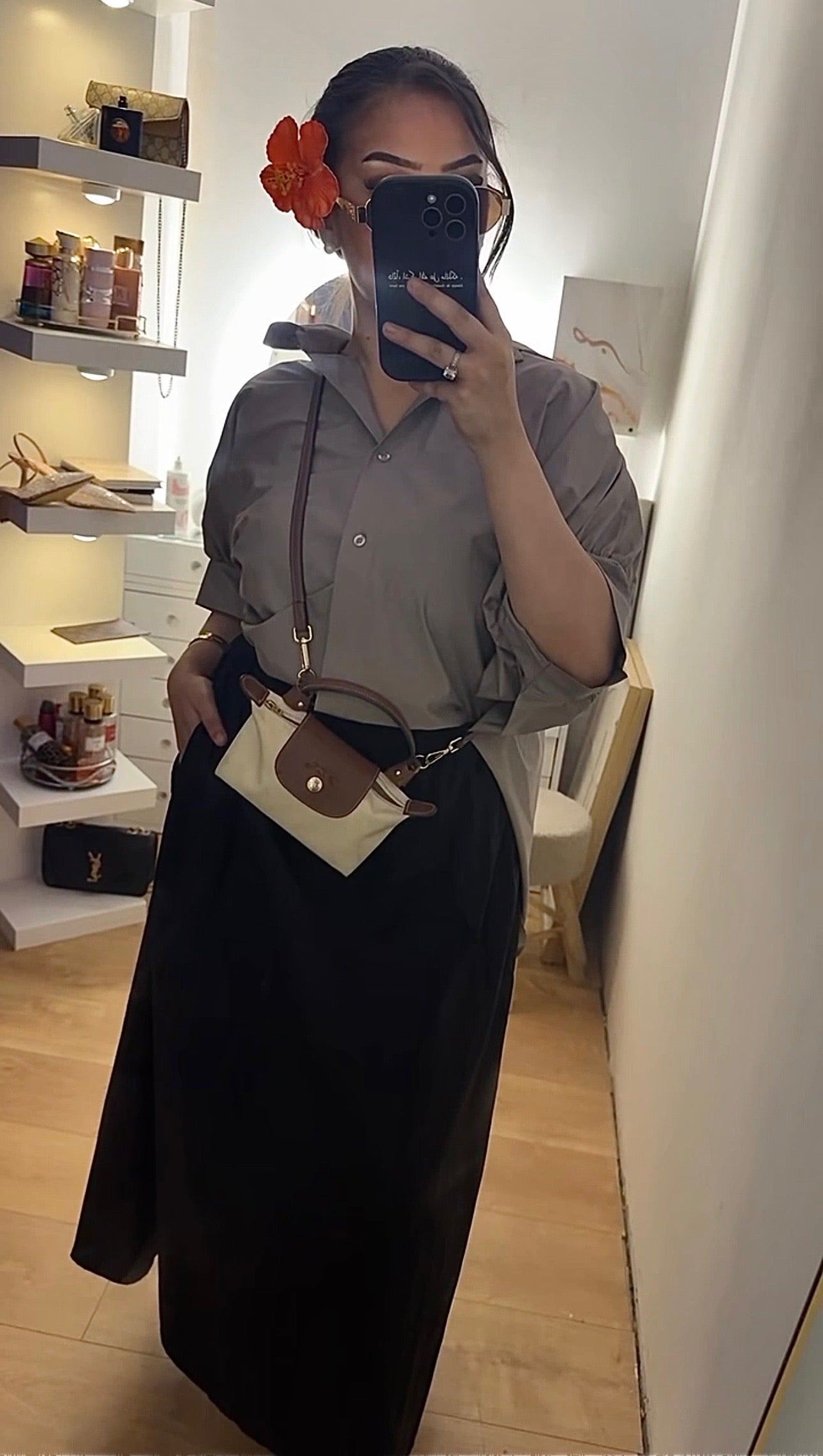 Chemise Oversize Taupe