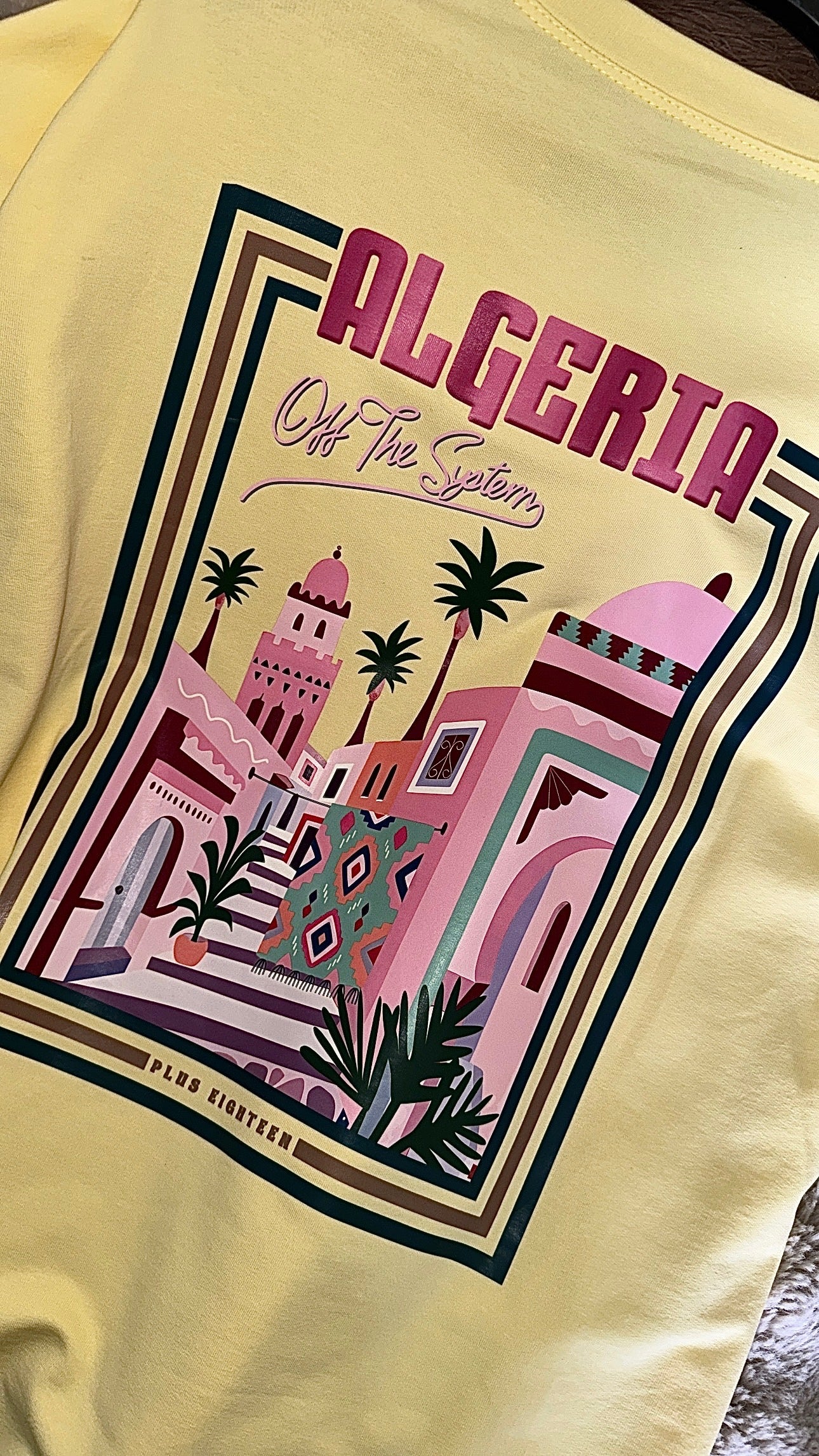 T-Shirt Oversize Tendance Jaune