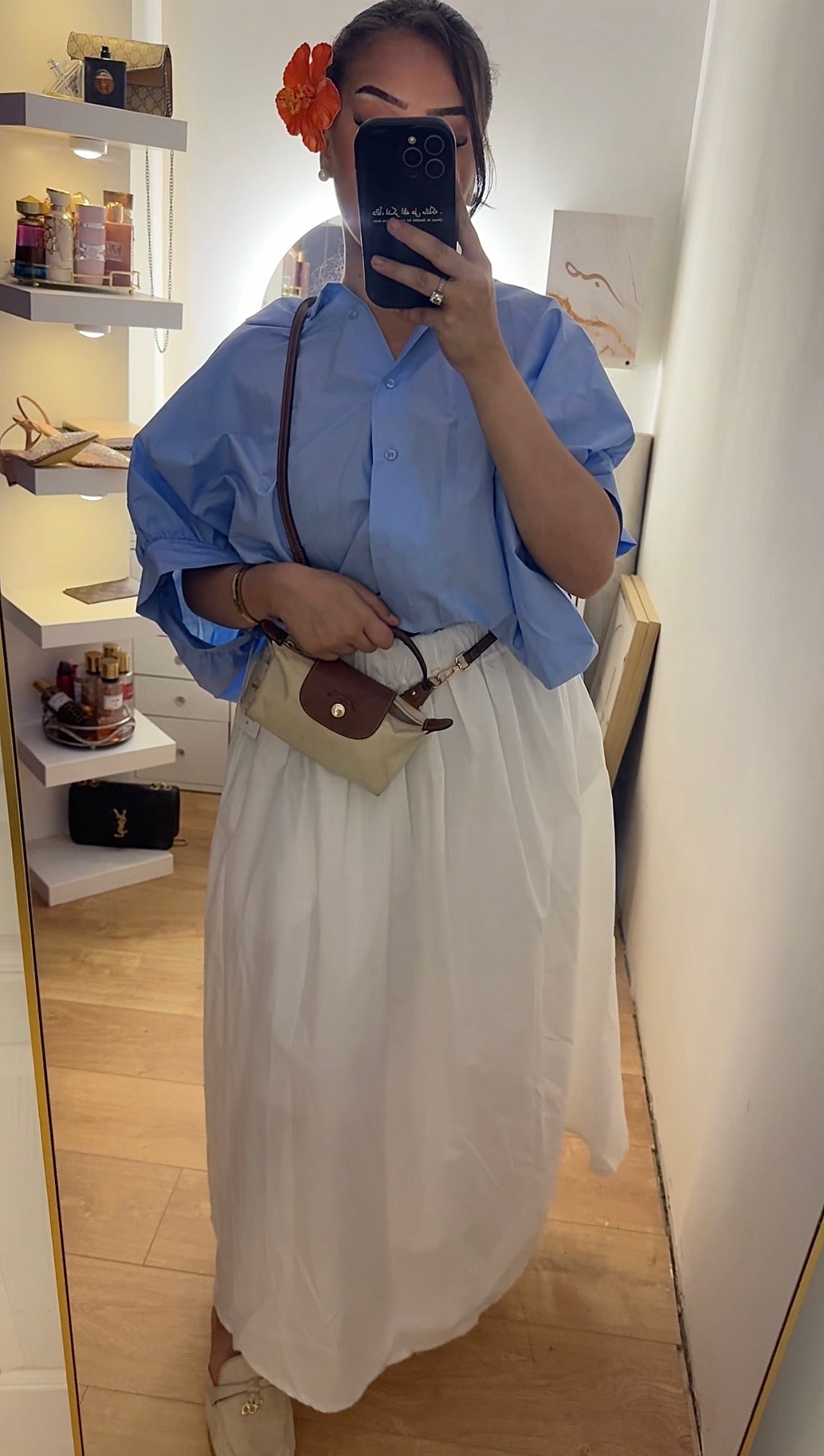 Chemise Oversize Bleu