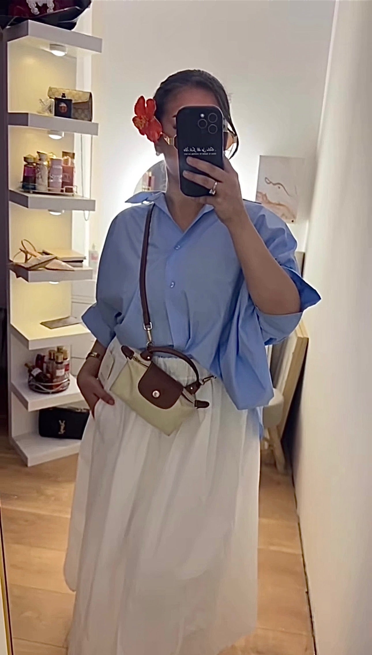 Chemise Oversize Bleu