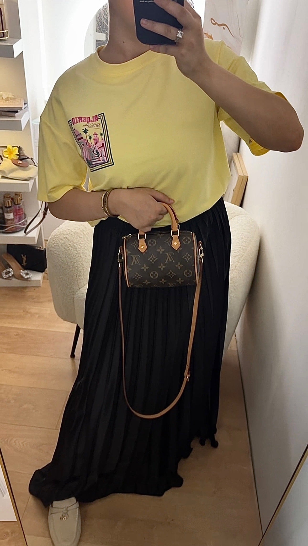 T-Shirt Oversize Tendance Jaune