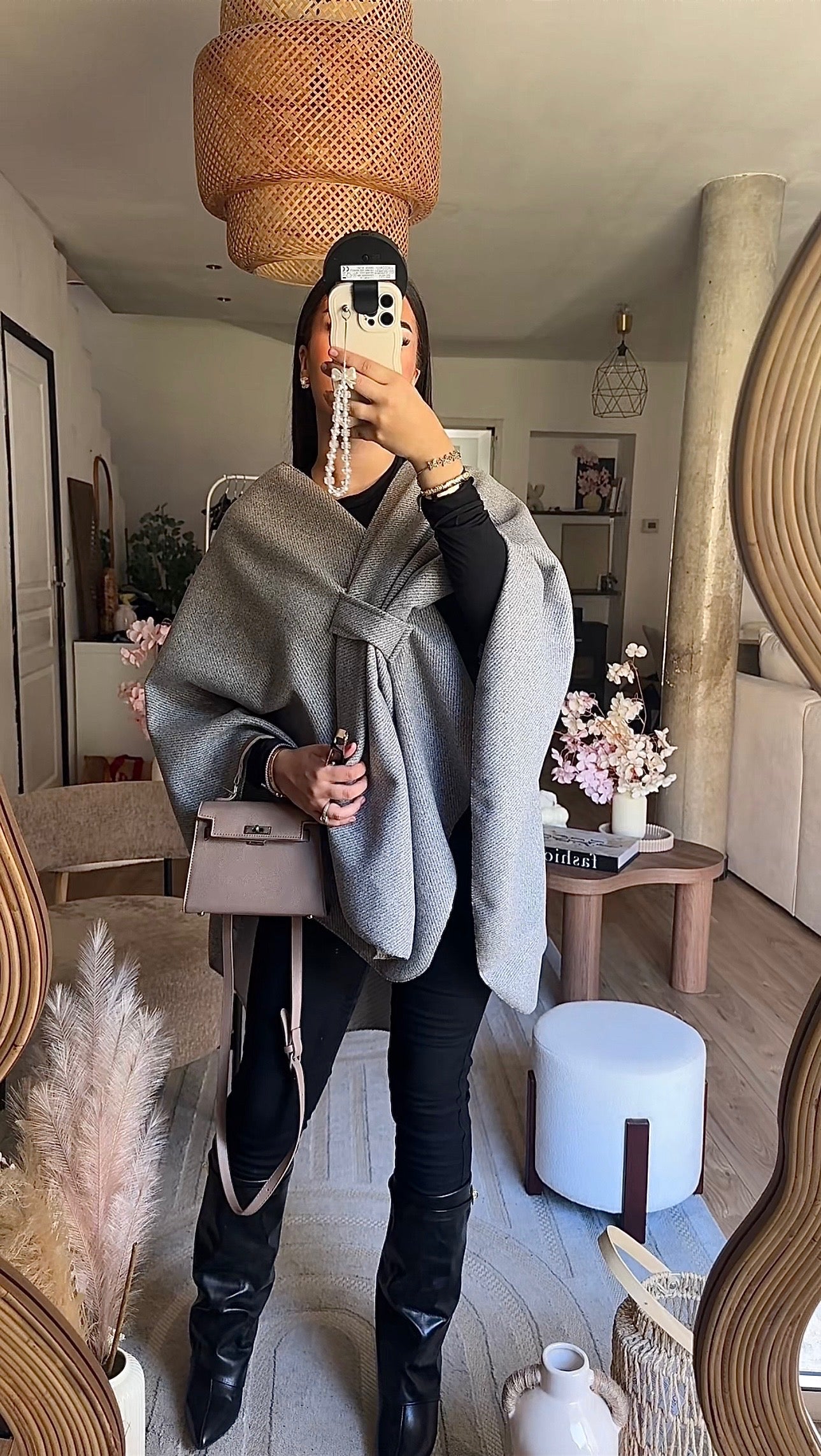 Poncho à noeud