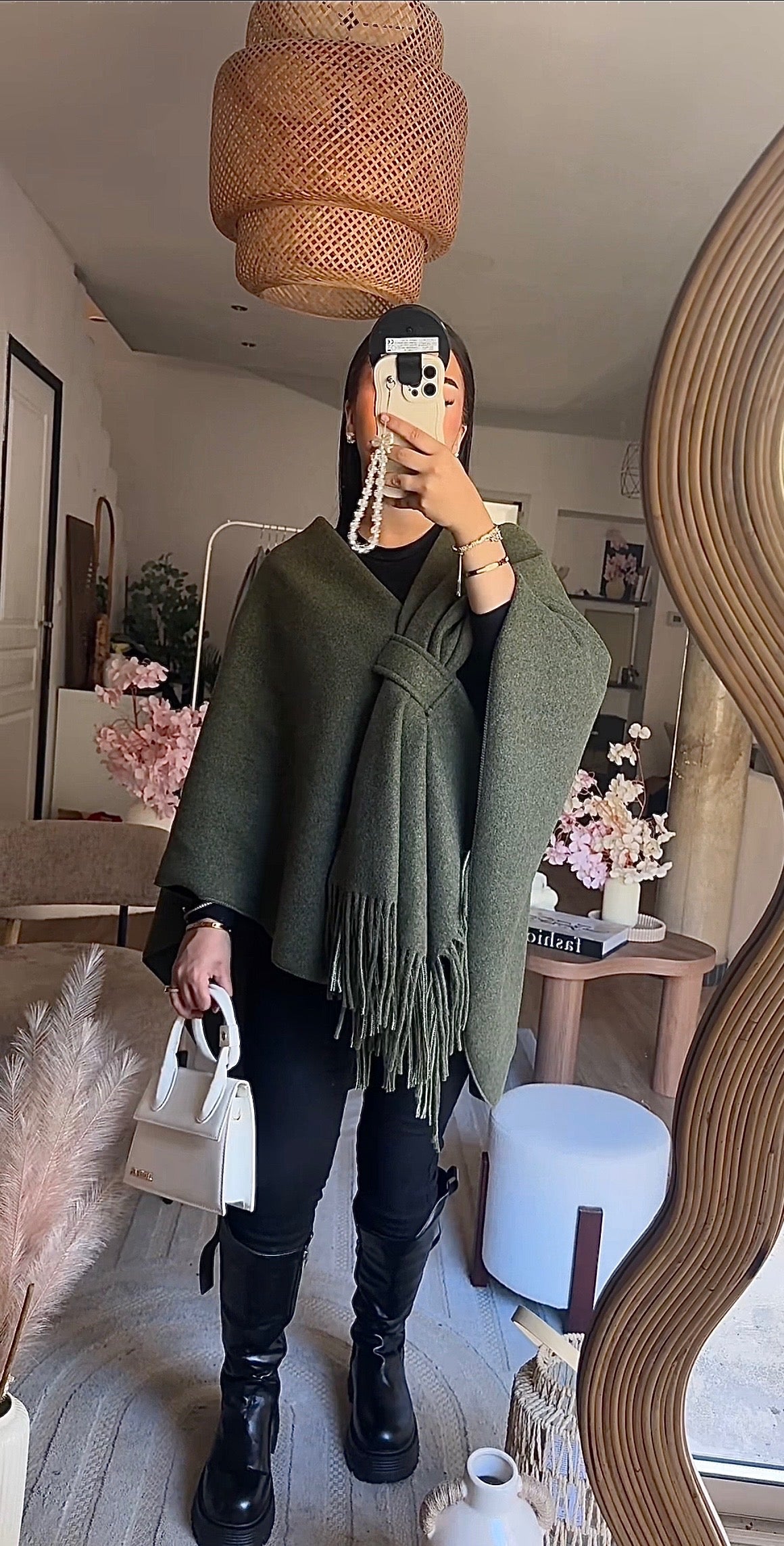 Poncho Noeud à Franges